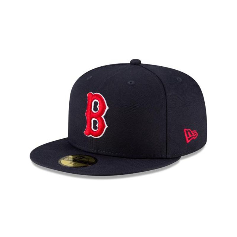 MLB Boston Red Sox Ligature 59Fifty Fitted (FVN1719) - Blue New Era Caps